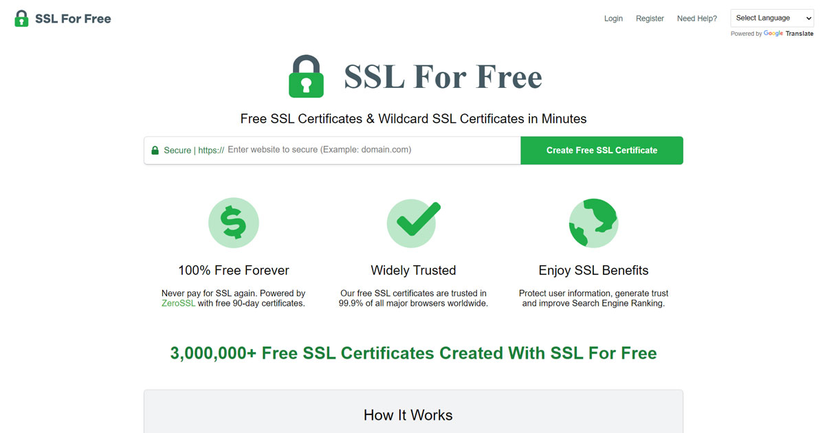 SSL For Free