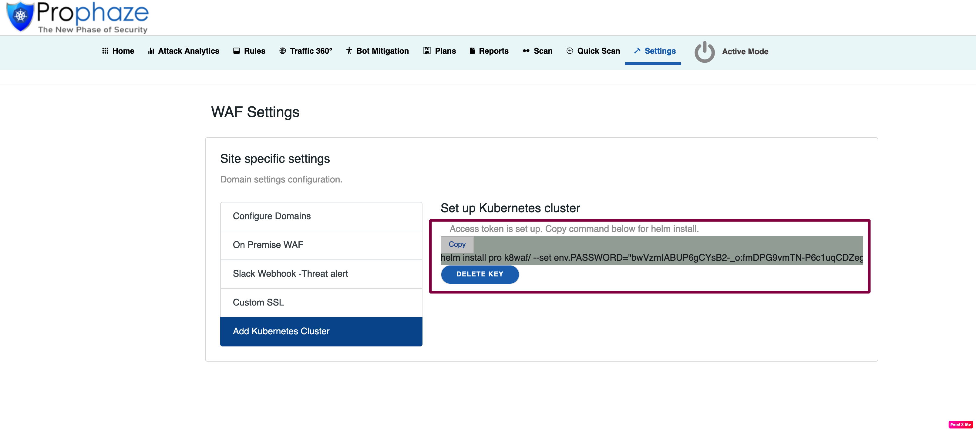 Set Up Kubernetes Cluster - Prophaze WAF