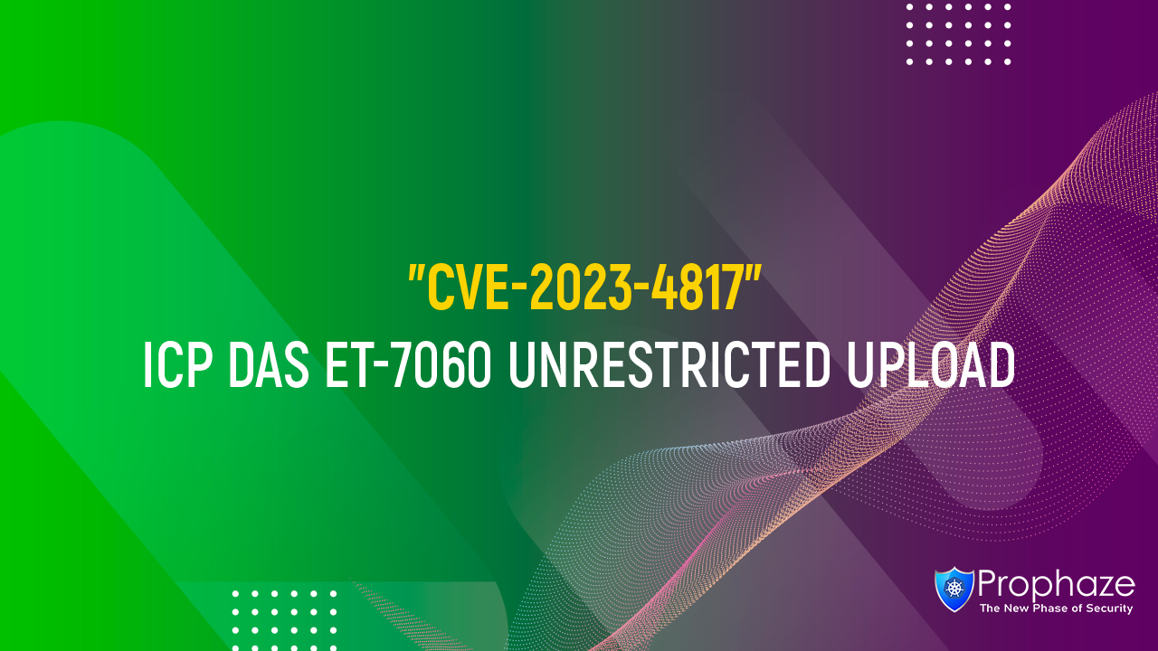 CVE-2023-4817 : ICP DAS ET-7060 Unrestricted Upload