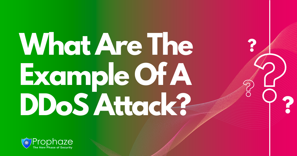 What Are The Example Of A DDoS Attack?