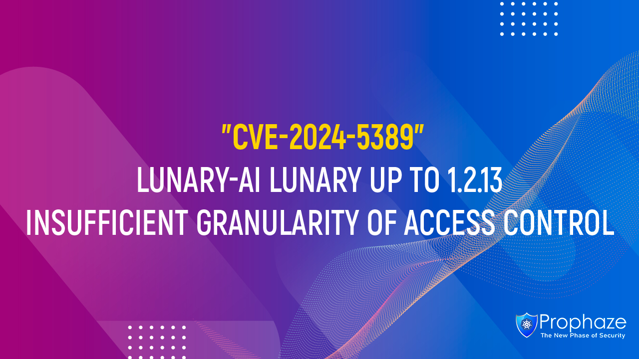 CVE-2024-5389 : LUNARY-AI LUNARY UP TO 1.2.13 INSUFFICIENT GRANULARITY OF ACCESS CONTROL