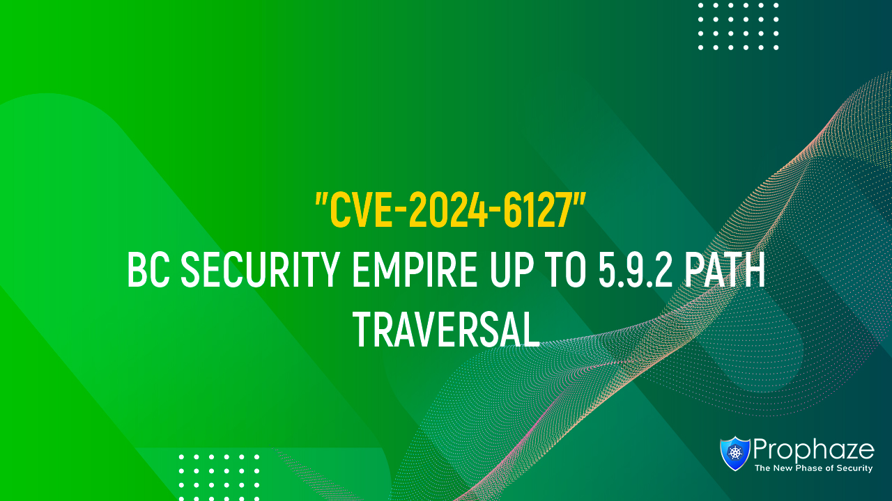 CVE-2024-6127 : BC SECURITY EMPIRE UP TO 5.9.2 PATH TRAVERSAL
