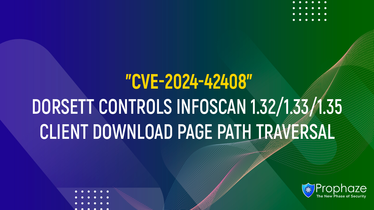 CVE-2024-42408 : DORSETT CONTROLS INFOSCAN 1.32/1.33/1.35 CLIENT DOWNLOAD PAGE PATH TRAVERSAL